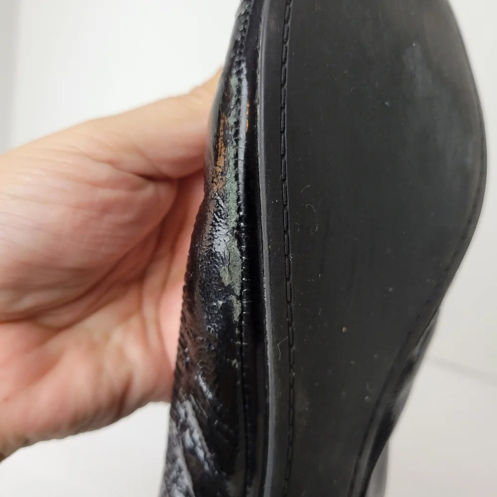 Tory Burch Black Patent Leather Ballet Flats